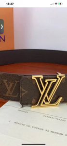 Ceinture Louis Vuiton en Cuir pour Hommes