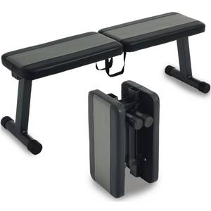 Banc de musculation pliable et plat, avec poignées de transport, équipement de Fitness, à domicile