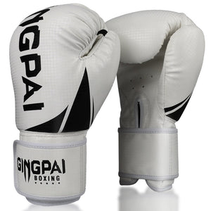 Gants de boxe en cuir microfibre, pour adultes, enfants, hommes et femmes