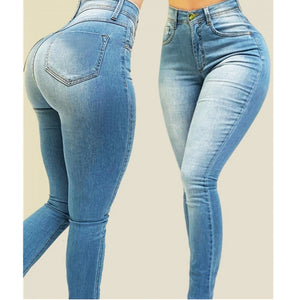 Jean slim en denim pour femmes