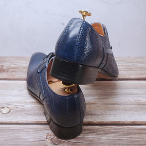 Chaussures en cuir à lacets et bout pointu pour hommes