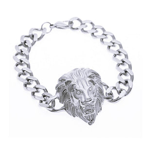 Bracelet punk pour hommes en acier inoxydable