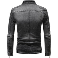 Charger l&#39;image dans la galerie, Veste de moto en denim pour hommes
