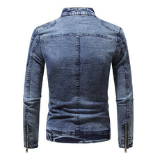 Charger l&#39;image dans la galerie, Veste de moto en denim pour hommes
