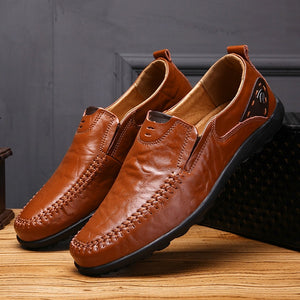 Chaussures en cuir de grande taille pour hommes