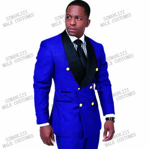 Costume de mariage double boutonnage pour hommes