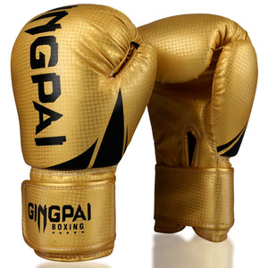 Gants de boxe en cuir microfibre, pour adultes, enfants, hommes et femmes