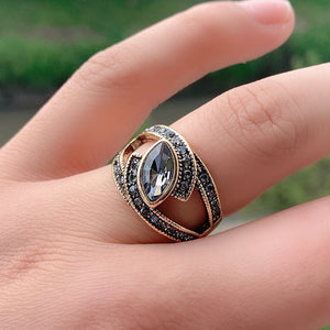 Bague de mariée avec zircon