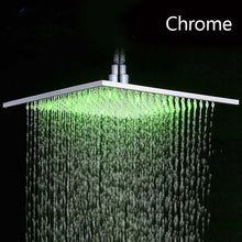 Charger l&#39;image dans la galerie, Pomme de douche à effet pluie noire, grand robinet de 16 pouces
