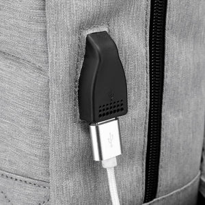 Sac d'école anti-vol, business, avec chargeur USB, 15 pouces pour hommes