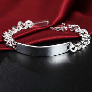 Bracelet en argent sterling 925 pour hommes et femmes