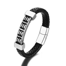 Charger l&#39;image dans la galerie, Bracelet en acier inoxydable de luxe en tête de lion pour hommes
