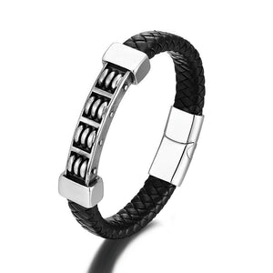 Bracelet en acier inoxydable de luxe en tête de lion pour hommes