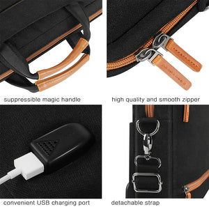 Sac de transport étanche pour ordinateur portable avec port de chargement USB