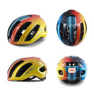 Casque de vélo de descente, avec lumière LED, casque de cyclisme professionnel