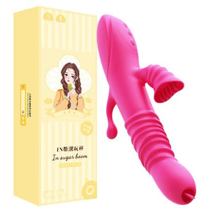 Vibrateur de langue rétractable, stimulation anal pour femmes