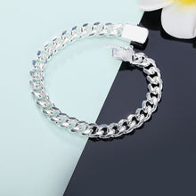 Charger l&#39;image dans la galerie, Bracelet avec boucle carrée en argent sterling 925 pour hommes et femmes
