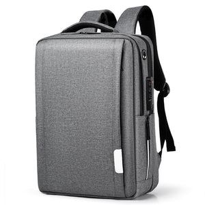 Sac de voyage oxford étanche anti-vol, 14.7 pouces, avec chargeur USB,  pour hommes