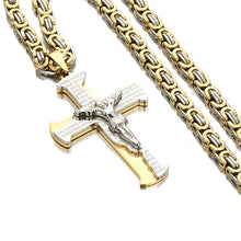 Charger l&#39;image dans la galerie, Collier de croix de Jésus crucifixion pour hommes et femmes
