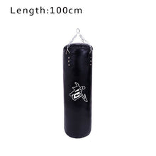 Charger l&#39;image dans la galerie, Sac de boxe vide en cuir PU 60/80/100/120cm sac de sable pour fitness
