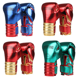 Gants de boxe en cuir microfibre, pour adultes, enfants, hommes et femmes