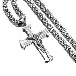 Collier de croix de Jésus crucifixion pour hommes et femmes