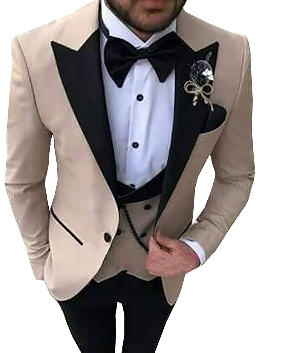 Costume de mariage 3 pièces pour hommes