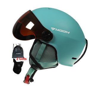 Casque de ski PC + EPS moulé intégralement, de haute qualité, pour sport de plein air