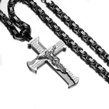 Charger l&#39;image dans la galerie, Collier de croix de Jésus crucifixion pour hommes et femmes
