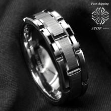 Charger l&#39;image dans la galerie, Bague de mariage en argent size 6-13 pour hommes
