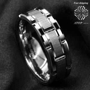 Bague de mariage en argent size 6-13 pour hommes