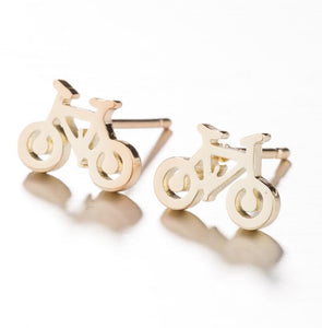 Petites boucles d'oreilles de vélo pour femmes