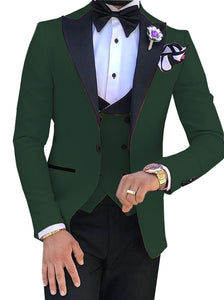 Costume de mariage 3 pièces pour hommes