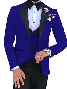 Costume de mariage 3 pièces pour hommes