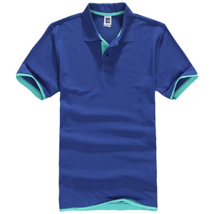 Polo en coton à manches courtes pour hommes