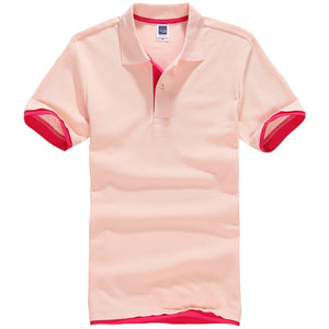 Polo en coton à manches courtes pour hommes