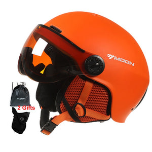 Casque de ski PC + EPS moulé intégralement, de haute qualité, pour sport de plein air