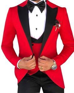 Costume de mariage 3 pièces pour hommes