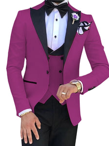 Costume de mariage 3 pièces pour hommes