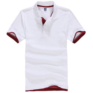 Polo en coton à manches courtes pour hommes