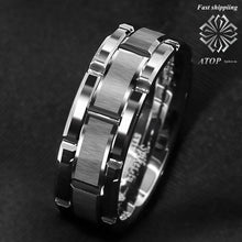 Charger l&#39;image dans la galerie, Bague de mariage en argent size 6-13 pour hommes
