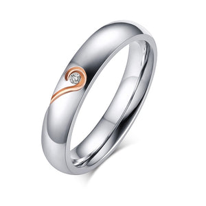 Bague couple vnox en acier inoxydable