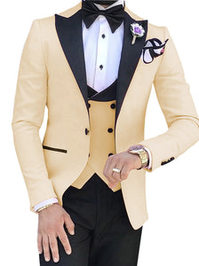 Costume de mariage 3 pièces pour hommes