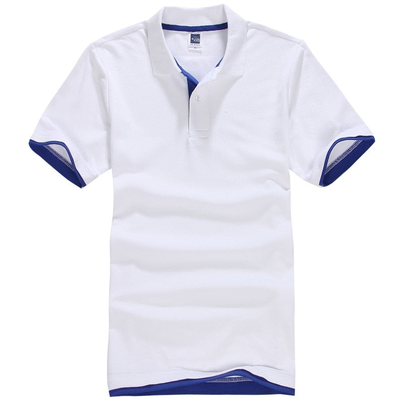 Polo en coton à manches courtes pour hommes