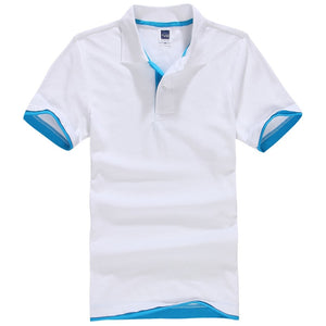 Polo en coton à manches courtes pour hommes