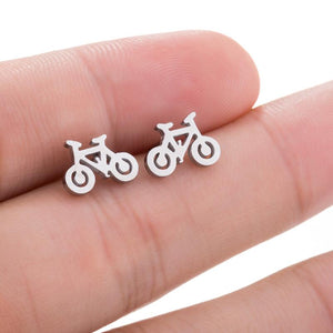 Petites boucles d'oreilles de vélo pour femmes