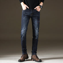 Charger l&#39;image dans la galerie, Jean slim en denim, extensible, streetwear, pour hommes
