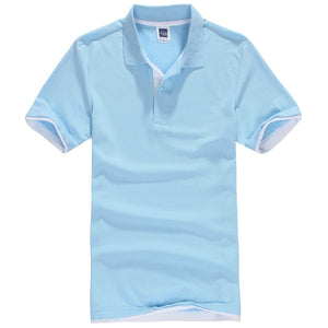 Polo en coton à manches courtes pour hommes