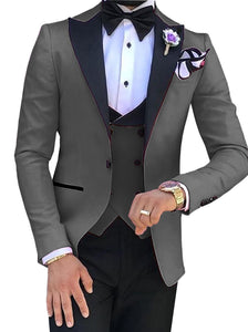 Costume de mariage 3 pièces pour hommes