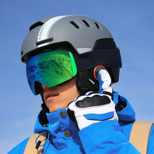 Casque de skie intelligent pour sport en plein air, Snowboard, Bluetooth, téléphone, sécurité, alerte sos, talkie walkie